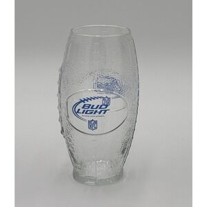 Bud Light NFL Football Beer Glass 6.5" Official Beer Sponsor